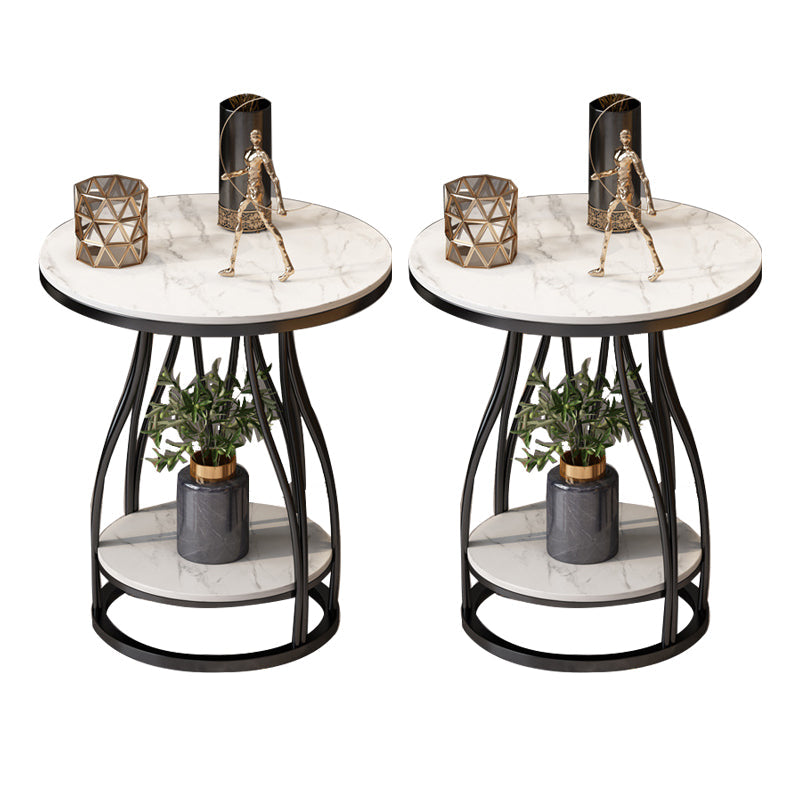 Mesa de metal acento mesa de noche mesa de noche inferior para dormitorio