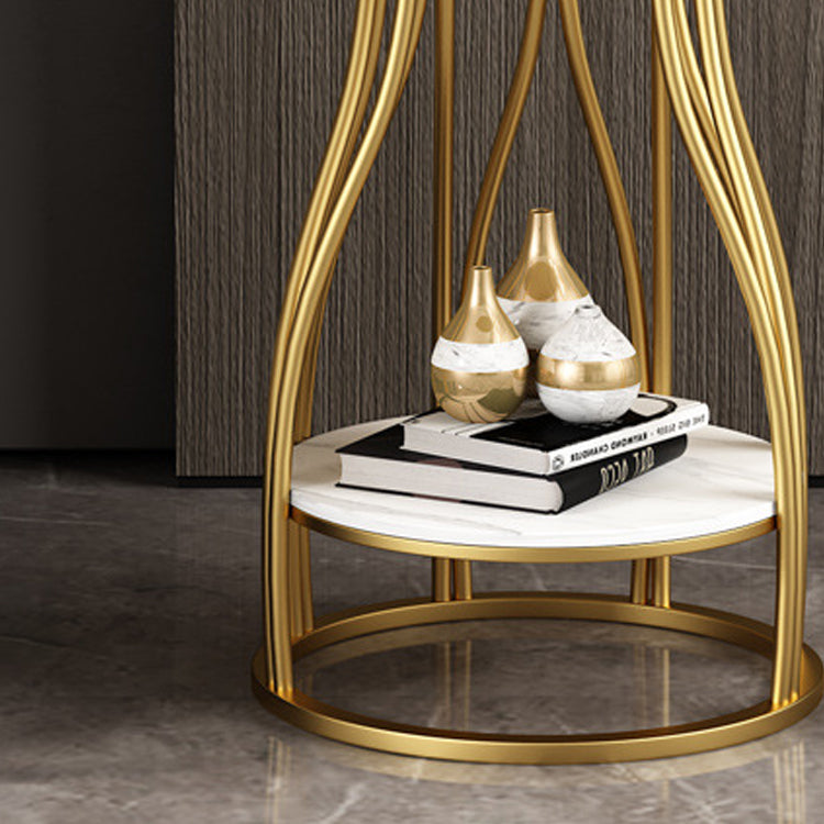 Mesa de metal acento mesa de noche mesa de noche inferior para dormitorio