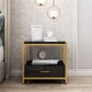 Metal Bedside Cabinet Drawers Included Bedside Cabinet for Bedroom Black 1 Piece Clearhalo 'Bedroom Furniture' 'furn' 'furn_night_stand' 'Furniture' 'night_stand' 'Nightstands' 5875633