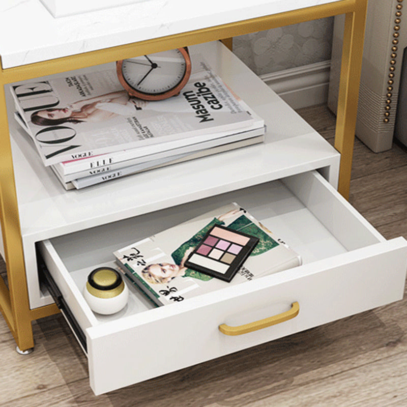 Metal Bedside Cabinet Drawers Included Bedside Cabinet for Bedroom Clearhalo 'Bedroom Furniture' 'furn' 'furn_night_stand' 'Furniture' 'night_stand' 'Nightstands' 5875641