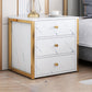 Glam Wood Accent Table Nightstand 19.68 "Tall bedkast
