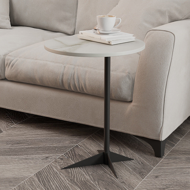 1 Shelf Accent Table Nightstand 19.68" Tall Glam Bedside Cabinet Black White 1 Piece Clearhalo 'Bedroom Furniture' 'furn' 'furn_night_stand' 'Furniture' 'night_stand' 'Nightstands' 5875720