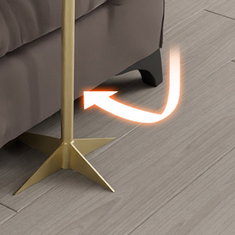 1 Shelf Accent Table Nightstand 19.68" Tall Glam Bedside Cabinet Clearhalo 'Bedroom Furniture' 'furn' 'furn_night_stand' 'Furniture' 'night_stand' 'Nightstands' 5875721