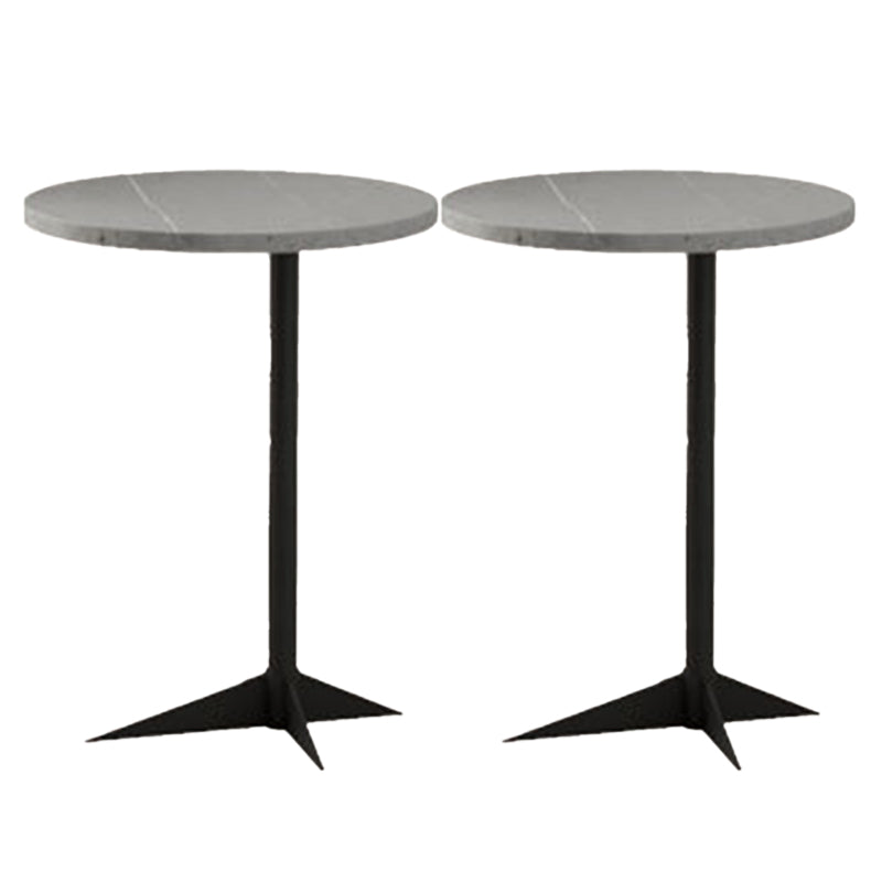 1 Shelf Accent Table Nightstand 19.68" Tall Glam Bedside Cabinet Black-Dark Gray 2 Piece Set Clearhalo 'Bedroom Furniture' 'furn' 'furn_night_stand' 'Furniture' 'night_stand' 'Nightstands' 5875730