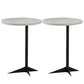 1 Shelf Accent Table Nightstand 19.68" Tall Glam Bedside Cabinet Black White 2 Piece Set Clearhalo 'Bedroom Furniture' 'furn' 'furn_night_stand' 'Furniture' 'night_stand' 'Nightstands' 5875733