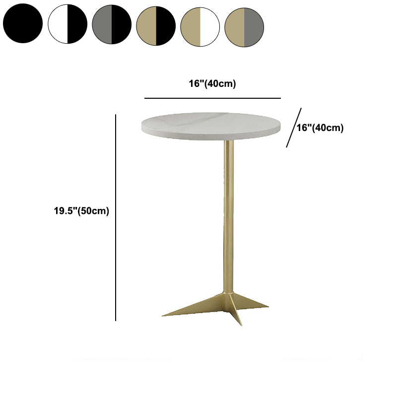1 Shelf Accent Table Nightstand 19.68" Tall Glam Bedside Cabinet Clearhalo 'Bedroom Furniture' 'furn' 'furn_night_stand' 'Furniture' 'night_stand' 'Nightstands' 5875734