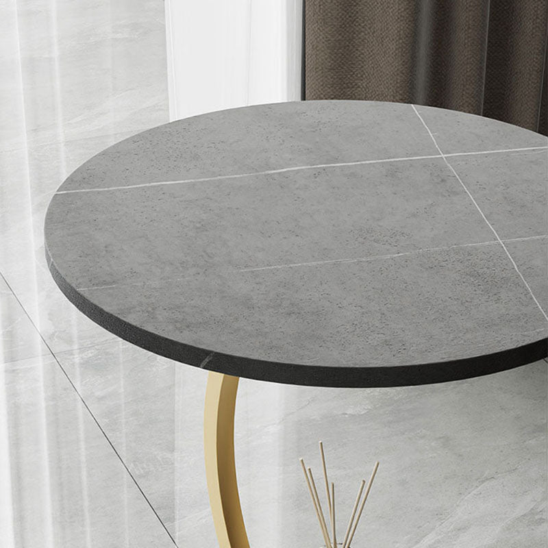 Mesa de acento de piedra glamorosa Nightsnant 23.6 "Gabinete de noche de altura con 2 estantes