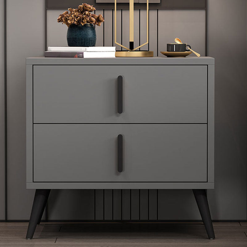 Les tiroirs de chevet de lit en bois d'ingénierie comprennent la table de chevet pour la chambre