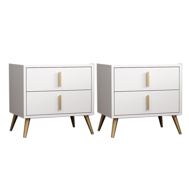 Les tiroirs de chevet de lit en bois d'ingénierie comprennent la table de chevet pour la chambre