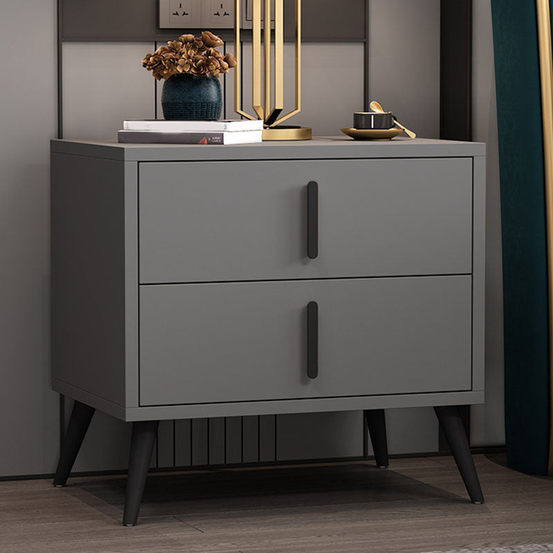 Les tiroirs de chevet de lit en bois d'ingénierie comprennent la table de chevet pour la chambre