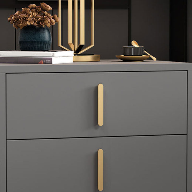 Les tiroirs de chevet de lit en bois d'ingénierie comprennent la table de chevet pour la chambre