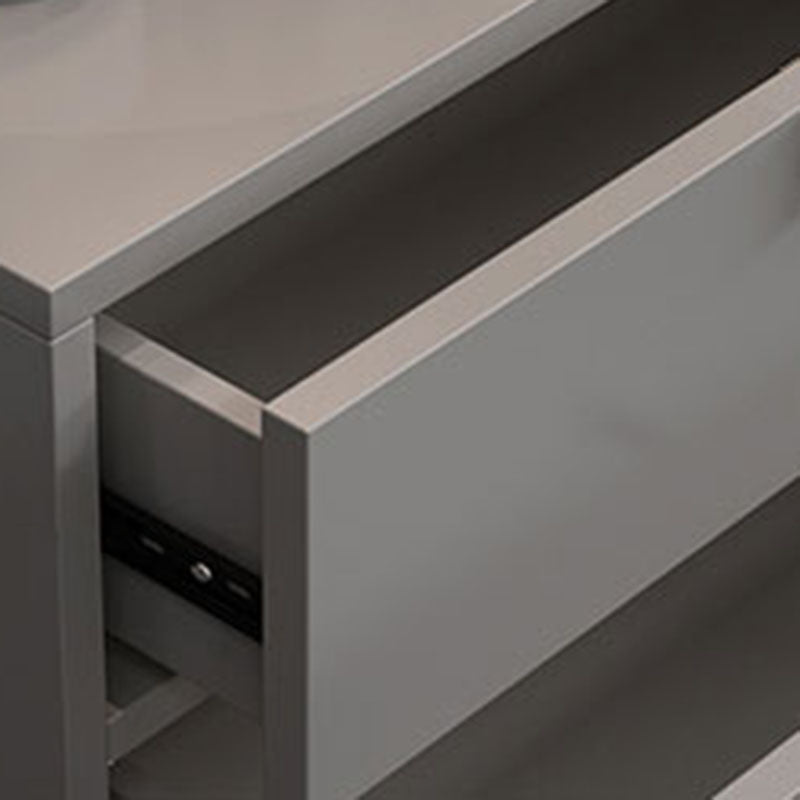 Les tiroirs de chevet de lit en bois d'ingénierie comprennent la table de chevet pour la chambre