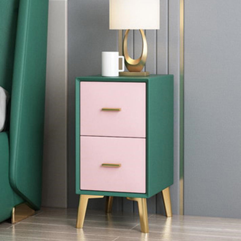 19.69 "Mesa de 2 cortaveras de altura acento de acento de madera sólida.