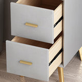 19.69 "Mesa de 2 cortaveras de altura acento de acento de madera sólida.