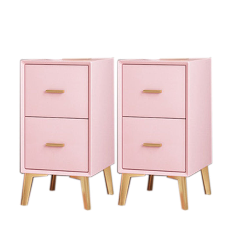 19.69 "Mesa de 2 cortaveras de altura acento de acento de madera sólida.