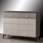Eigentijdse borsthout opbergkast dressoir met zachte close laden