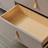 Contemporary Chest Wood Storage Chest Dresser with Soft-Close Drawers