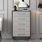 Contemporary Glam Storage Chest Wooden Chest with Soft-Close Drawers