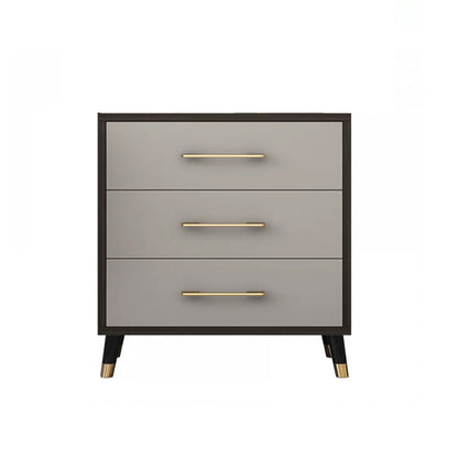 Contemporary Glam Storage Chest Wooden Chest with Soft-Close Drawers