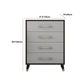 Contemporary Glam Storage Chest Wooden Chest with Soft-Close Drawers