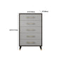 Contemporary Glam Storage Chest Wooden Chest with Soft-Close Drawers
