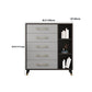 Contemporary Glam Storage Chest Wooden Chest with Soft-Close Drawers