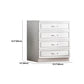Rangement contemporain coffre en bois blanc commode verticale pour chambre à coucher