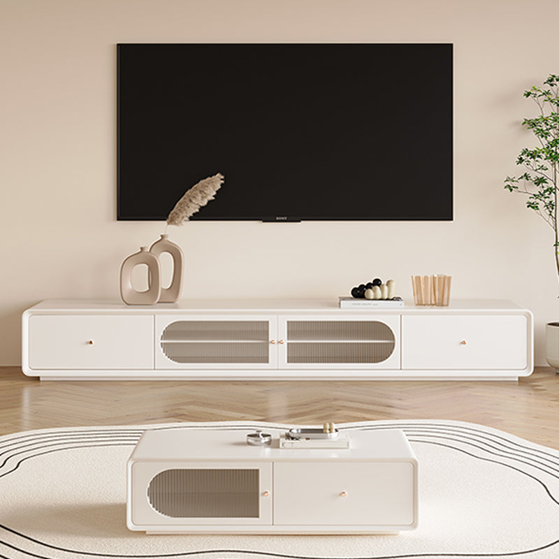Console televisiva contemporanea supporto TV in legno con cassetti per soggiorno