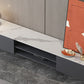 Contemporary TV Stand Stone Marble Top TV Cabinet with Splayed Legs Clearhalo 'furn' 'furn_tv_stands_entertainment_centers' 'Furniture' 'Living Room Furniture' 'TV Stands & Entertainment Centers' 'TV Stands & Media Storage Furniture' 'tv_stands_entertainment_centers' 5876186