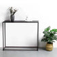 Metal Rectangle Console Table 9.8 Inch Wide Contemporary End Table Clearhalo 'Console Tables' 'console_tables' 'Entry & Mudroom Furniture' 'furn' 'furn_console_tables' 'Furniture' 5876333