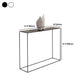 Metal Rectangle Console Table 9.8 Inch Wide Contemporary End Table Clearhalo 'Console Tables' 'console_tables' 'Entry & Mudroom Furniture' 'furn' 'furn_console_tables' 'Furniture' 5876335