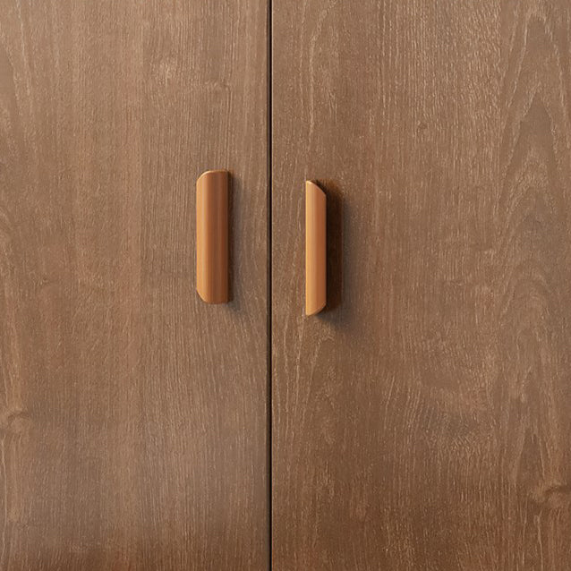 Puerta de vidrio aparador de madera artificial gabinete de servidor moderno con almacenamiento para sala de estar