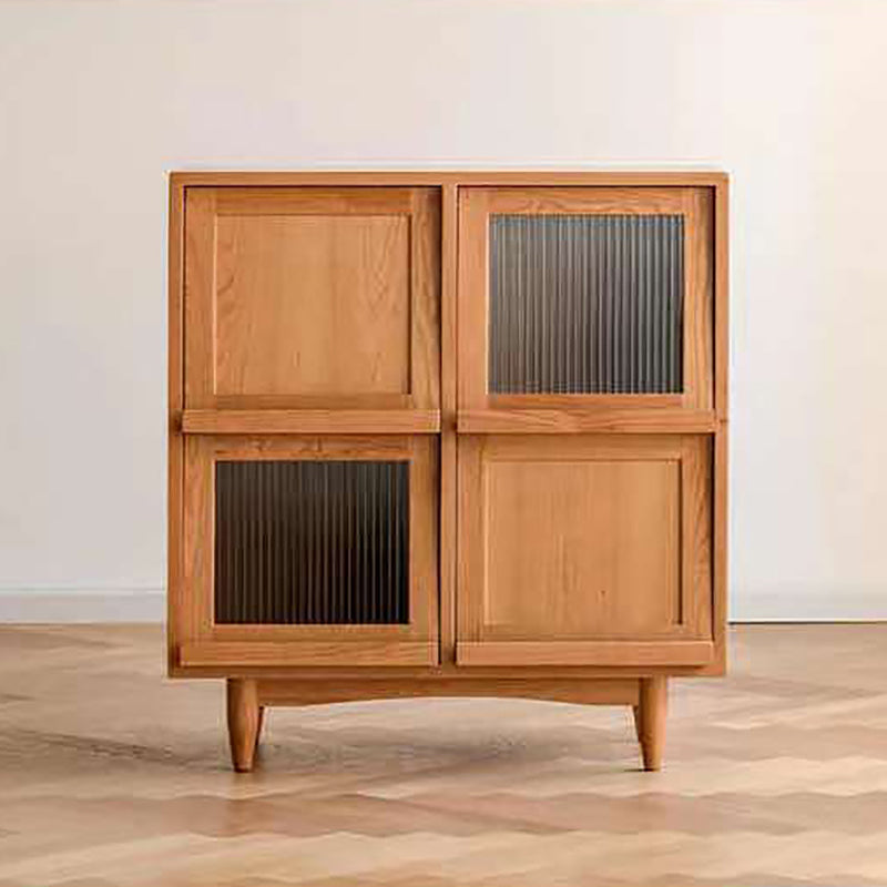 Four Doors Dining Server 36.5"H Simple Style Wood Frame Buffet Server for Dining Room Clearhalo 'buffet_sideboard' 'Buffets & Sideboards' 'furn' 'furn_buffet_sideboard' 'Furniture' 'Kitchen & Dining Furniture' 5876399