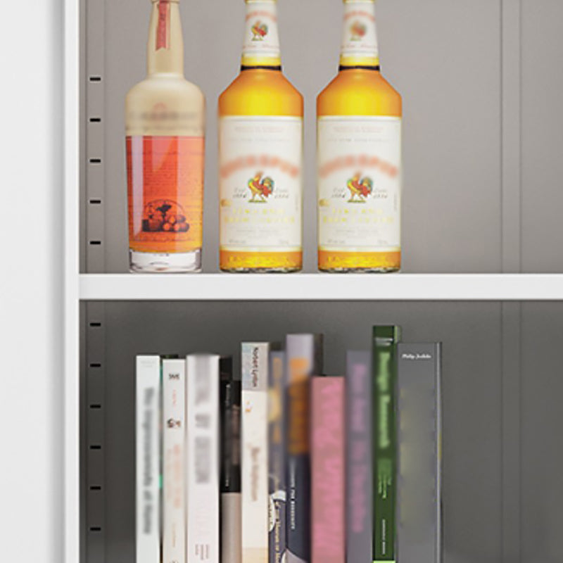 40"H Modern Style Buffet Server Metal Frame 2 Doors Dining Server for Kitchen Clearhalo 'buffet_sideboard' 'Buffets & Sideboards' 'furn' 'furn_buffet_sideboard' 'Furniture' 'Kitchen & Dining Furniture' 5876411