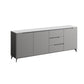 Scheda laterale in stile glam Sinterita Sinterita Sideboard con porta e cassetto per uso domestico