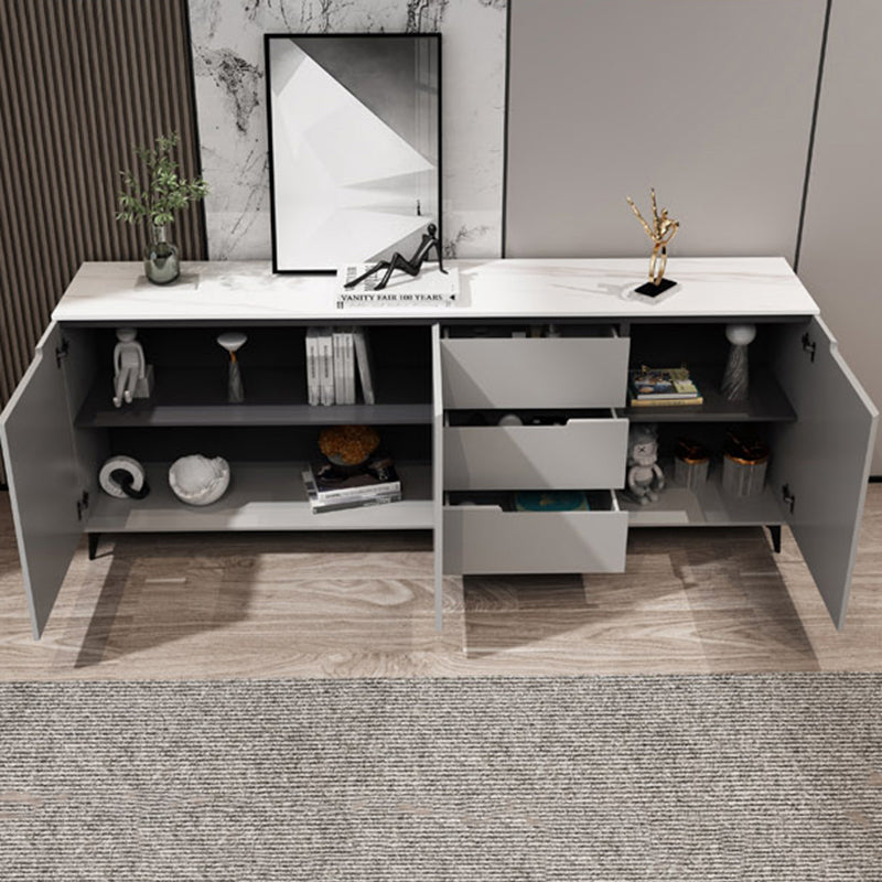 Scheda laterale in stile glam Sinterita Sinterita Sideboard con porta e cassetto per uso domestico
