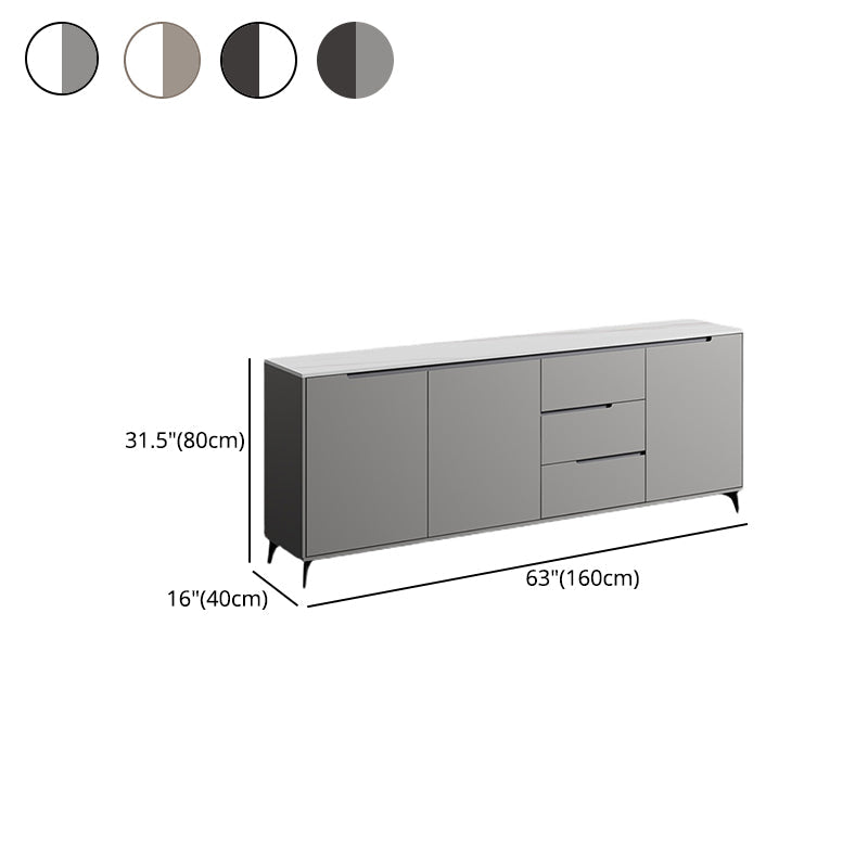 Scheda laterale in stile glam Sinterita Sinterita Sideboard con porta e cassetto per uso domestico
