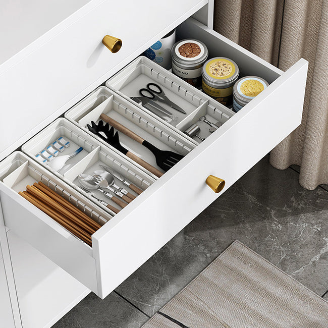 Contemporary Sideboard Cabinet with 3-Drawers One Door Engineered Wood Kitchen Cabinets Clearhalo 'buffet_sideboard' 'Buffets & Sideboards' 'furn' 'furn_buffet_sideboard' 'Furniture' 'Kitchen & Dining Furniture' 5876541