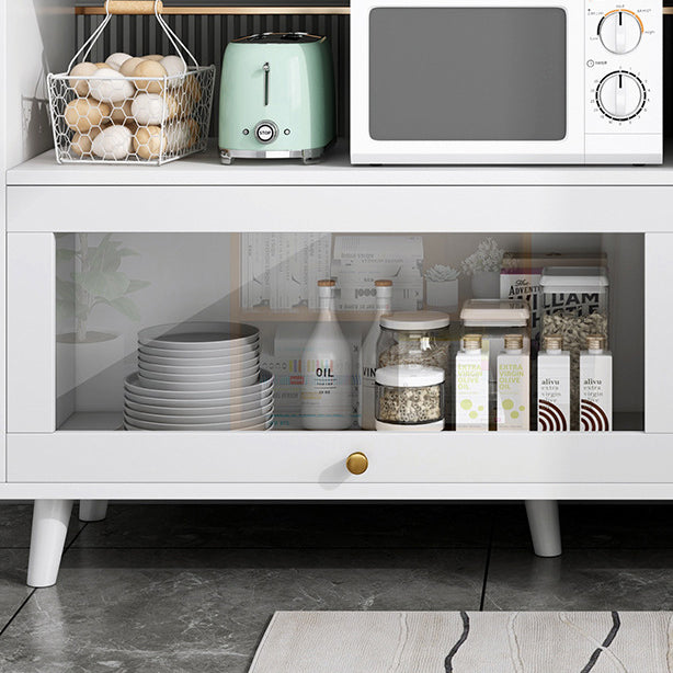 Contemporary Sideboard Cabinet with 3-Drawers One Door Engineered Wood Kitchen Cabinets Clearhalo 'buffet_sideboard' 'Buffets & Sideboards' 'furn' 'furn_buffet_sideboard' 'Furniture' 'Kitchen & Dining Furniture' 5876542