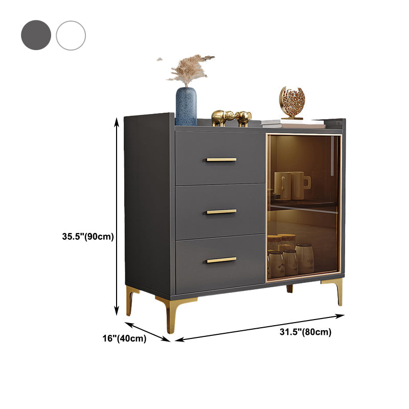 Hedendaagse sideboard houten laden kasten inclusief keukenkasten