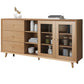 Madera de álamo de arena del aparador contemporáneo sin angustia con los cajones Credenza Gabinetes