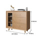 Madera de álamo de arena del aparador contemporáneo sin angustia con los cajones Credenza Gabinetes
