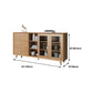 Madera de álamo de arena del aparador contemporáneo sin angustia con los cajones Credenza Gabinetes