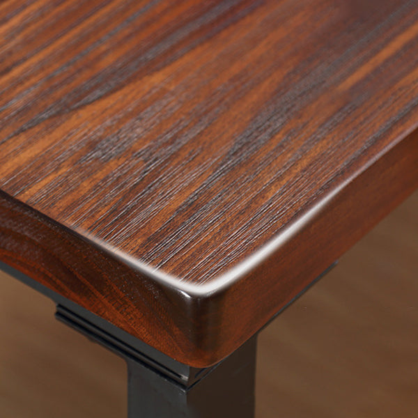 Industrial Dinning Table with Wood Rectangle Dining Table for Kitchen Clearhalo 'Dining Tables & Seating' 'Dining Tables' 'dining_table' 'furn' 'furn_dining_table' 'Furniture' 'Kitchen & Dining Furniture' 5876705