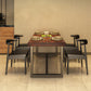 Industrial Dinning Table with Wood Rectangle Dining Table for Kitchen Clearhalo 'Dining Tables & Seating' 'Dining Tables' 'dining_table' 'furn' 'furn_dining_table' 'Furniture' 'Kitchen & Dining Furniture' 5876709