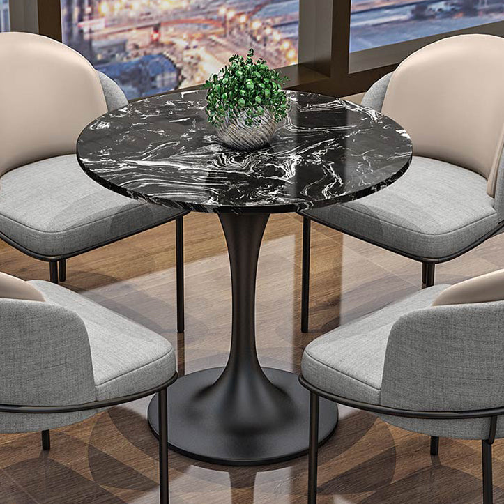 Modern Round Dining Table Artificial Marble Tulip Table for Dining Room Clearhalo 'Dining Tables & Seating' 'Dining Tables' 'dining_table' 'furn' 'furn_dining_table' 'Furniture' 'Kitchen & Dining Furniture' 5876871