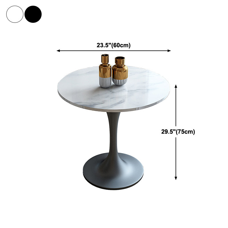 Modern Round Dining Table Artificial Marble Tulip Table for Dining Room Clearhalo 'Dining Tables & Seating' 'Dining Tables' 'dining_table' 'furn' 'furn_dining_table' 'Furniture' 'Kitchen & Dining Furniture' 5876874