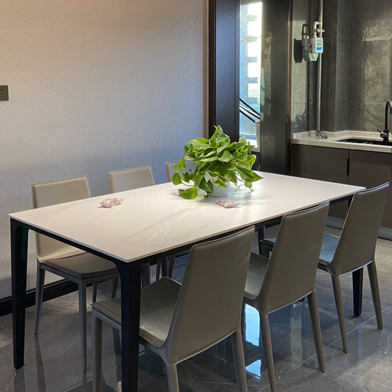 Faux Leather Dining Chairs Contemporary Armless Dining Chairs Clearhalo 'Dining Chairs' 'Dining Tables & Seating' 'dining_chair' 'furn' 'furn_dining_chair' 'Furniture' 'Kitchen & Dining Furniture' 5877045