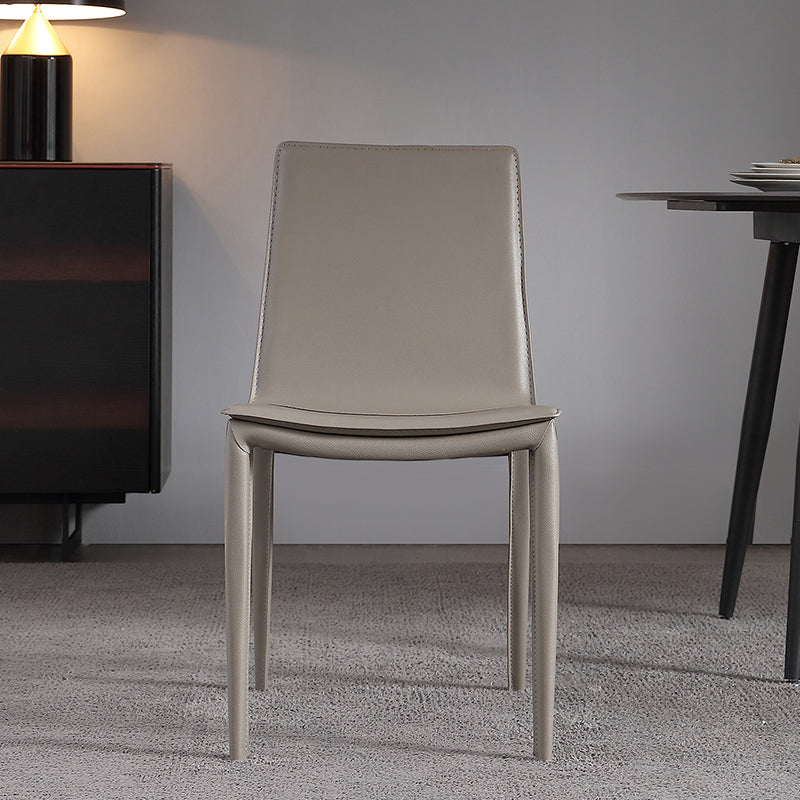 Faux Leather Dining Chairs Contemporary Armless Dining Chairs Clearhalo 'Dining Chairs' 'Dining Tables & Seating' 'dining_chair' 'furn' 'furn_dining_chair' 'Furniture' 'Kitchen & Dining Furniture' 5877049