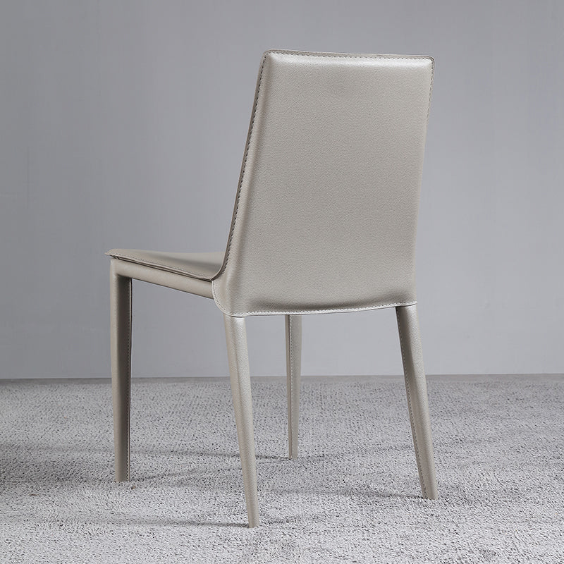 Faux Leather Dining Chairs Contemporary Armless Dining Chairs Clearhalo 'Dining Chairs' 'Dining Tables & Seating' 'dining_chair' 'furn' 'furn_dining_chair' 'Furniture' 'Kitchen & Dining Furniture' 5877050